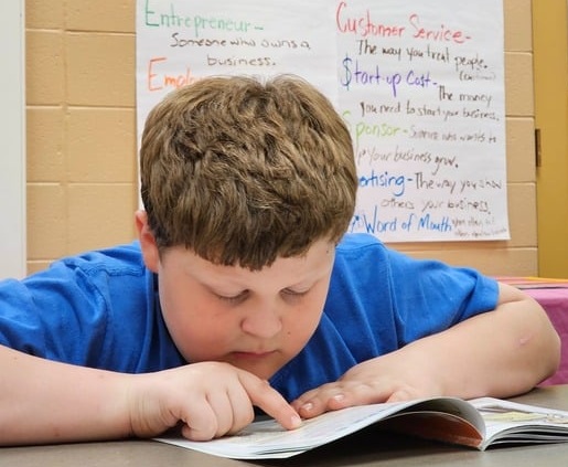 Children reading